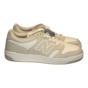 👟 New Balance 480 Sneakers 👟 Women’s 8 / Youth 6.5 – Neutral Beige & White 🤍✨